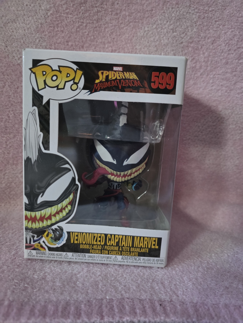 Funko Venomized Captain Marvel #599 - Black Collectible Figure